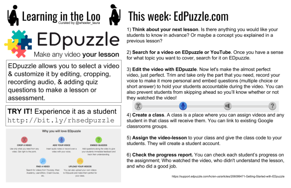 Learning in the Loo EdPuzzle